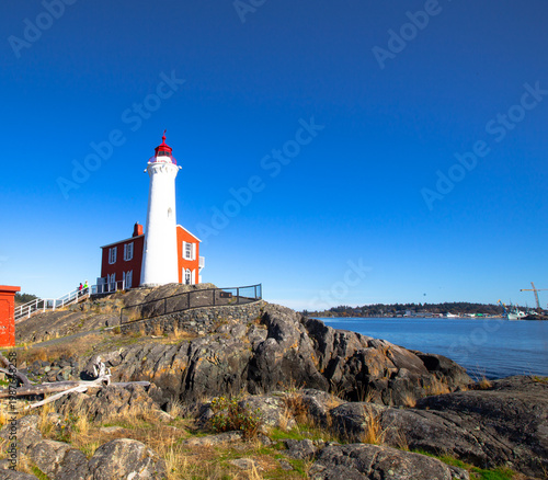 Lighthouse in Vancouver Island in British Colombia 