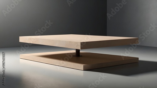 Minimal podium stage for product display mockup