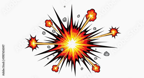 Explosion Blast Boom Impact Abstract Background
