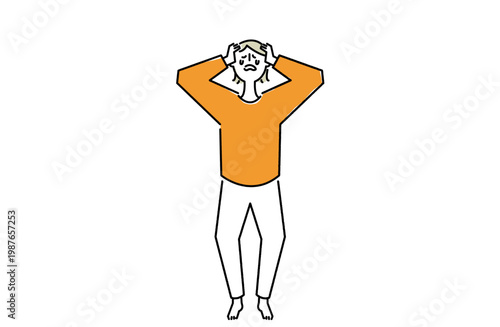 頭を抱えて泣き出してしまった女性