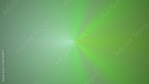 Green gradient background with a light beam shining through