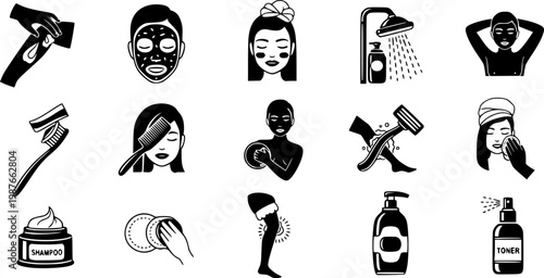 skincare and body care routines for personal hygiene and beauty.