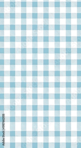 Light Blue Checkered Pattern for Textile Backgrounds