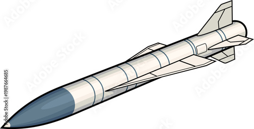 Kh-22   X-22 Anti-ship cruise missile, vector illustration