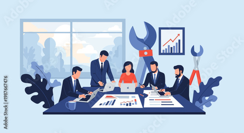 Business Team Meeting Discussion.