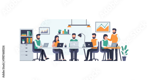 People Working Office Team Collaboration.