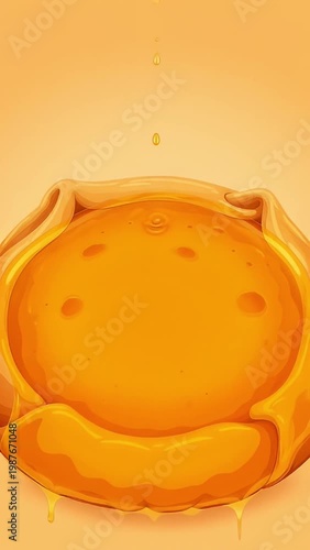 Traditional Indian Puran Poli Sweet Flatbread with Ghee Pouring