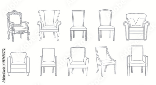 Collection of Classic and Modern Interior Chair Designs