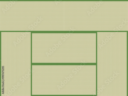 6畳和室を真上から見たイメージイラスト