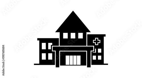 Hospital Building Medical Facility Structure.