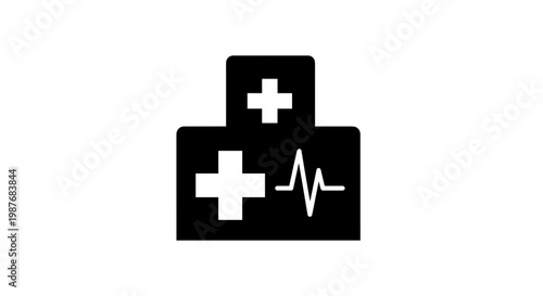 Medical Cross Health Care Symbol Icon.