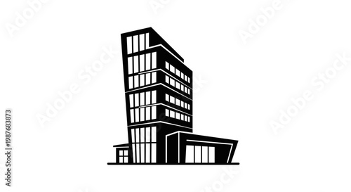 Modern office building architecture design 1.