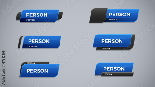 blue overlay with variation for name corporate template