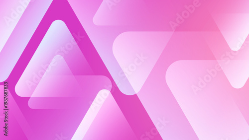 Minimalist soft pink and white overlapping geometric triangles for soft aesthetic