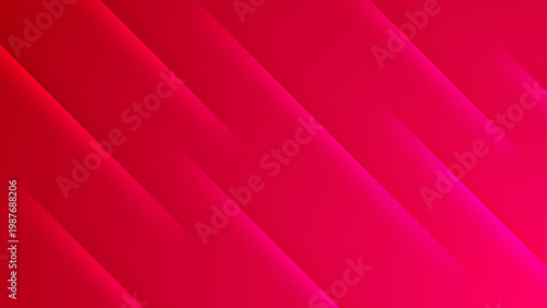 Abstract background with deep magenta and pink diagonal stripes featuring soft shadows and glowing edge highlights