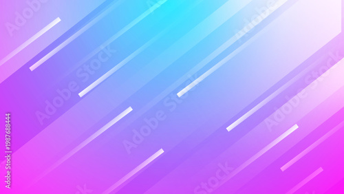 Colorful purple to cyan gradient background featuring dynamic diagonal light trails and soft glow