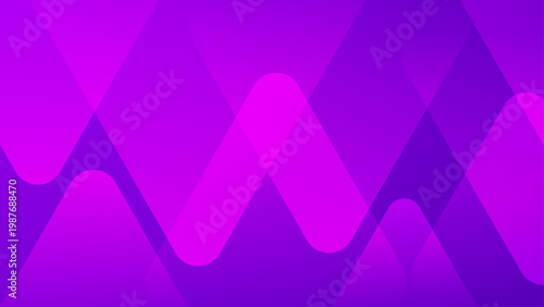 Deep purple and violet layered background with overlapping rounded geometric wave shapes