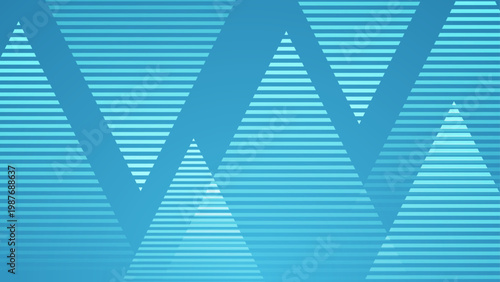 Tech-inspired cyan teal gradient background featuring overlapping triangular shapes and horizontal lines