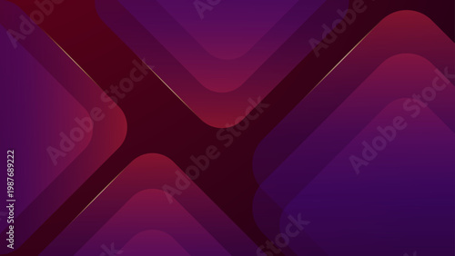 Elegant dark magenta and red abstract background with layered geometric shapes and subtle golden glow