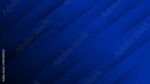Professional deep blue abstract background with diagonal overlapping stripes creating a clean layered shadow effect