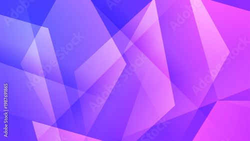 Sharp abstract violet and purple background with overlapping geometric polygons and glowing edges