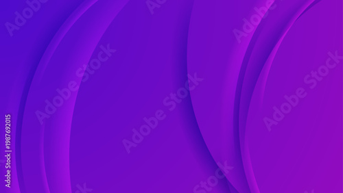 Vászonkép Dynamic purple and violet background with deep circular curves and layered shado