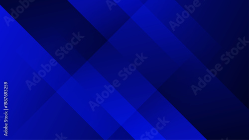 Abstract dark blue vector background featuring overlapping diagonal geometric rectangular shapes with deep navy gradients for professional corporate identity