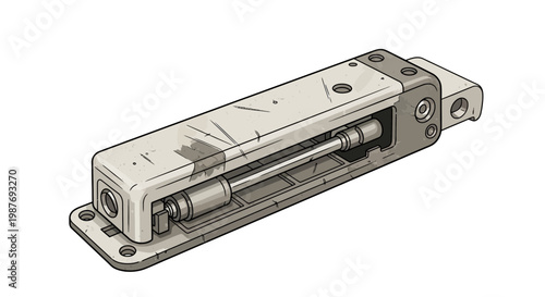 Mechanical Actuator Assembly, Industrial Component, Engineering Part