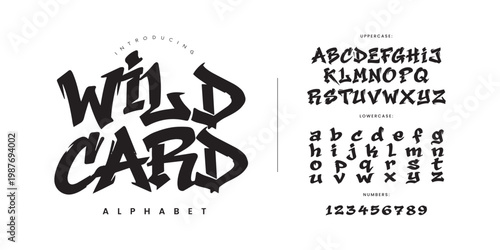 Wild Card Graffiti Display Font for Urban Streetwear Design and Bold Hip Hop Poster Branding
