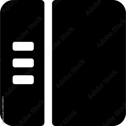 Vertical Sidebar Navigation Menu