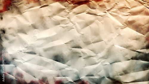 Vintage Crinkled Paper Texture: Rustic Abstract Background Design