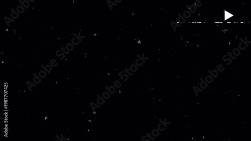 VHS Tape Playing Analog Glitch Static and Retro Tracking Noise Background Overlay 4k video animation seamless loop