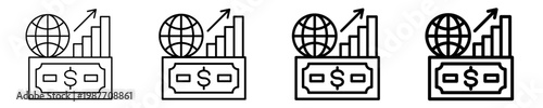 Economy  Icon Set Different Style Collection