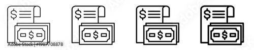 Expense  Icon Set Different Style Collection