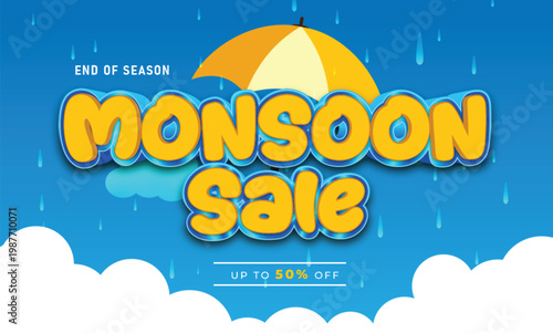 monsoon sale text effect