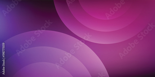 Abstract Purple And Pink Gradient Circles Background With Soft Radial Layers For Modern Design