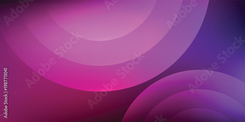 Abstract Purple And Pink Gradient Circles Background With Soft Radial Layers For Modern Design eps10