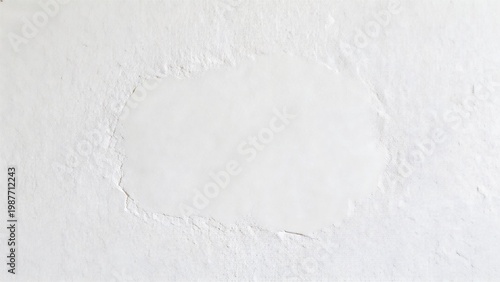 Hole in White Wall Surface