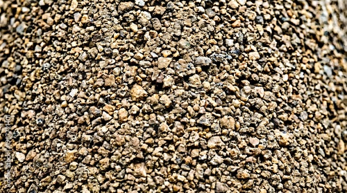 Close Up View Of Small Gravel Stones Natural Texture Surface