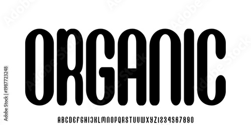 Modern fonts. Typography technology electronic future creative font. Regular italic and Number vector illustration