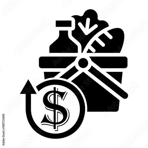 inflation Solid icon