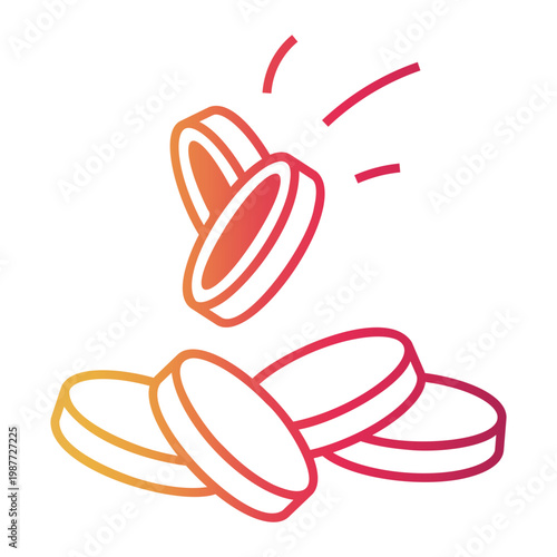 inflation Line Gradient Icon