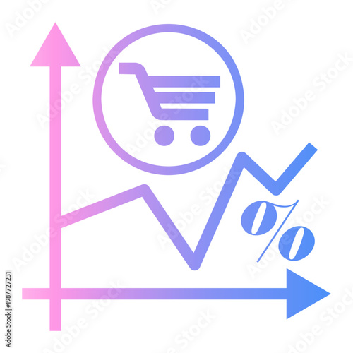 inflation Line Gradient Icon