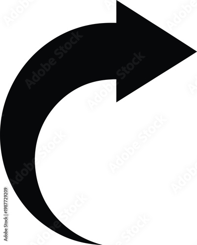 Redo arrow symbol icon vector illustration design on transparent background isolated.