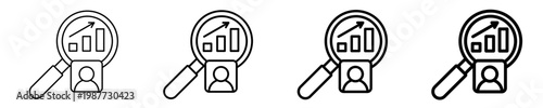 Performance Review  Icon Set Different Style Collection