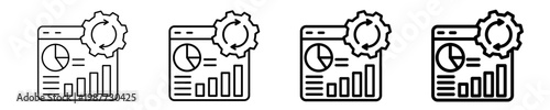 Operational Scorecard  Icon Set Different Style Collection