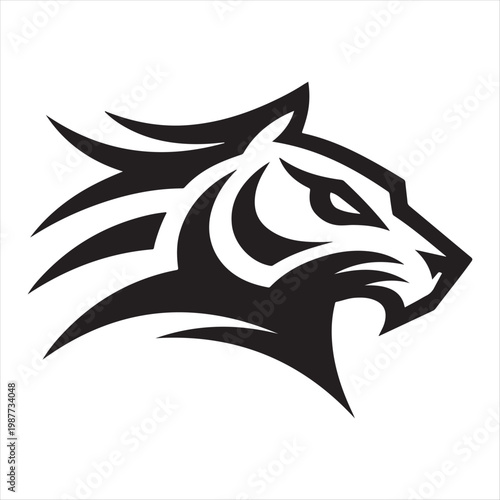 majes TIGER vector silhouette clip art logo design illustration
