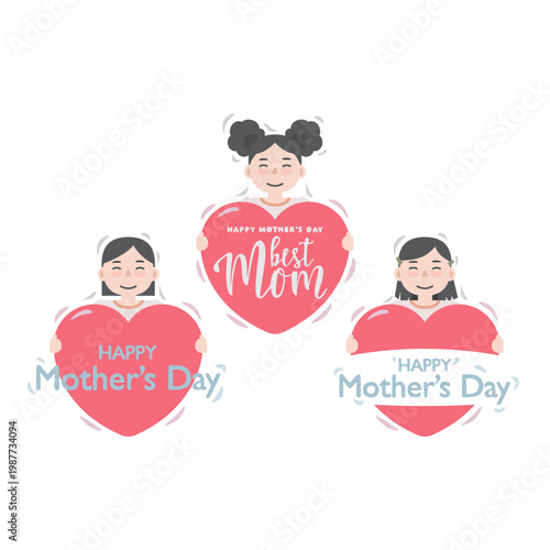 Mother's Day Icon, Greeting Card, Poster