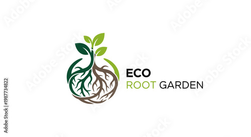 Eco Root Garden Logo Design 2.