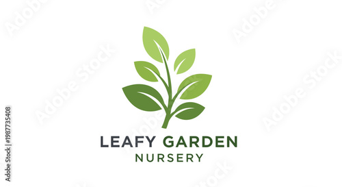 Leafy Garden Nursery Green Logo.